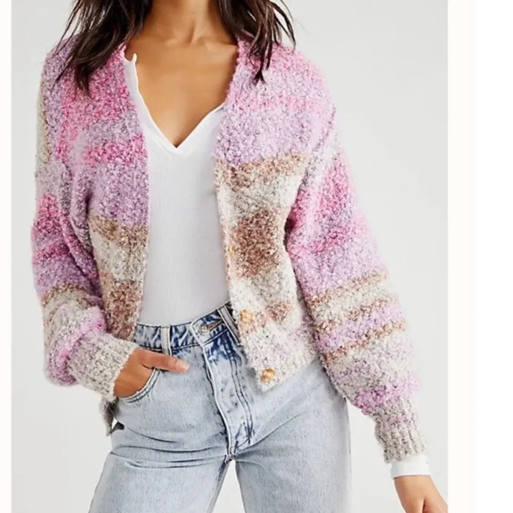 NWOT FREE PEOPLE SOULMATE CARDI SWEATER Z350